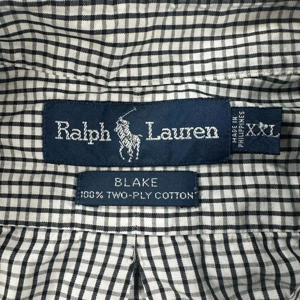 Polo Ralph Lauren Blake Gingham Check Long Sleeve Button-Up Shirt Men's XXL
